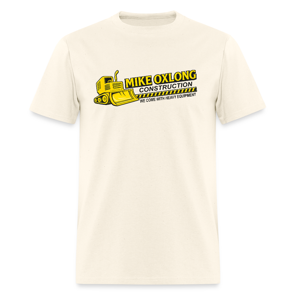 Mike Oxlong Men’s Hoodie – Funny Adult Construction T-Shirt - sweet cream heather