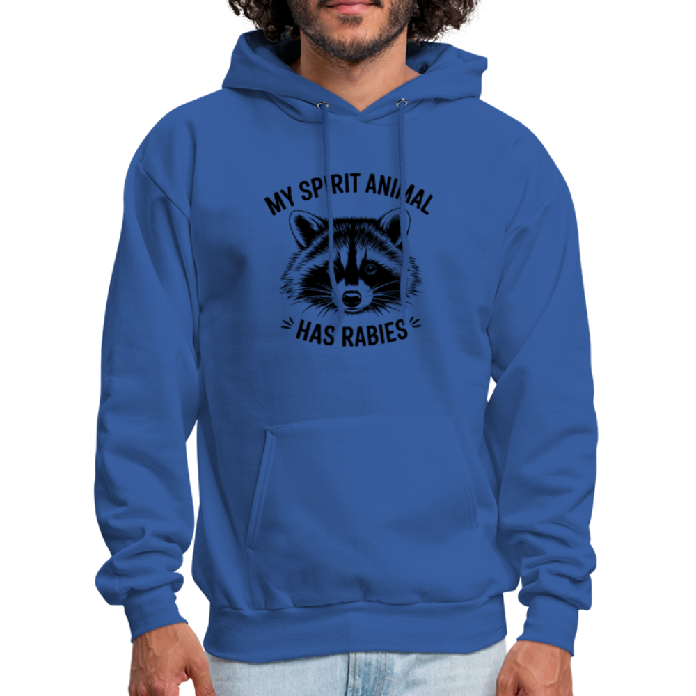 My Spirit Animal Has Rabies Hoodie - royal blue