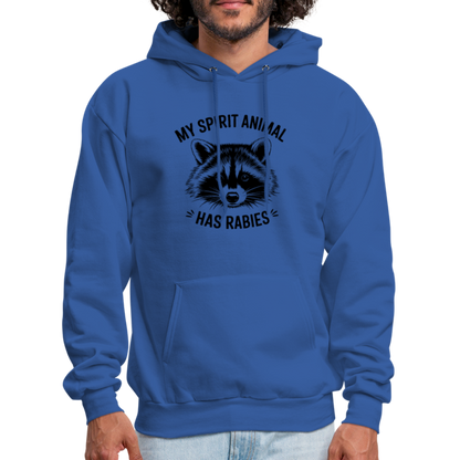 My Spirit Animal Has Rabies Hoodie - royal blue