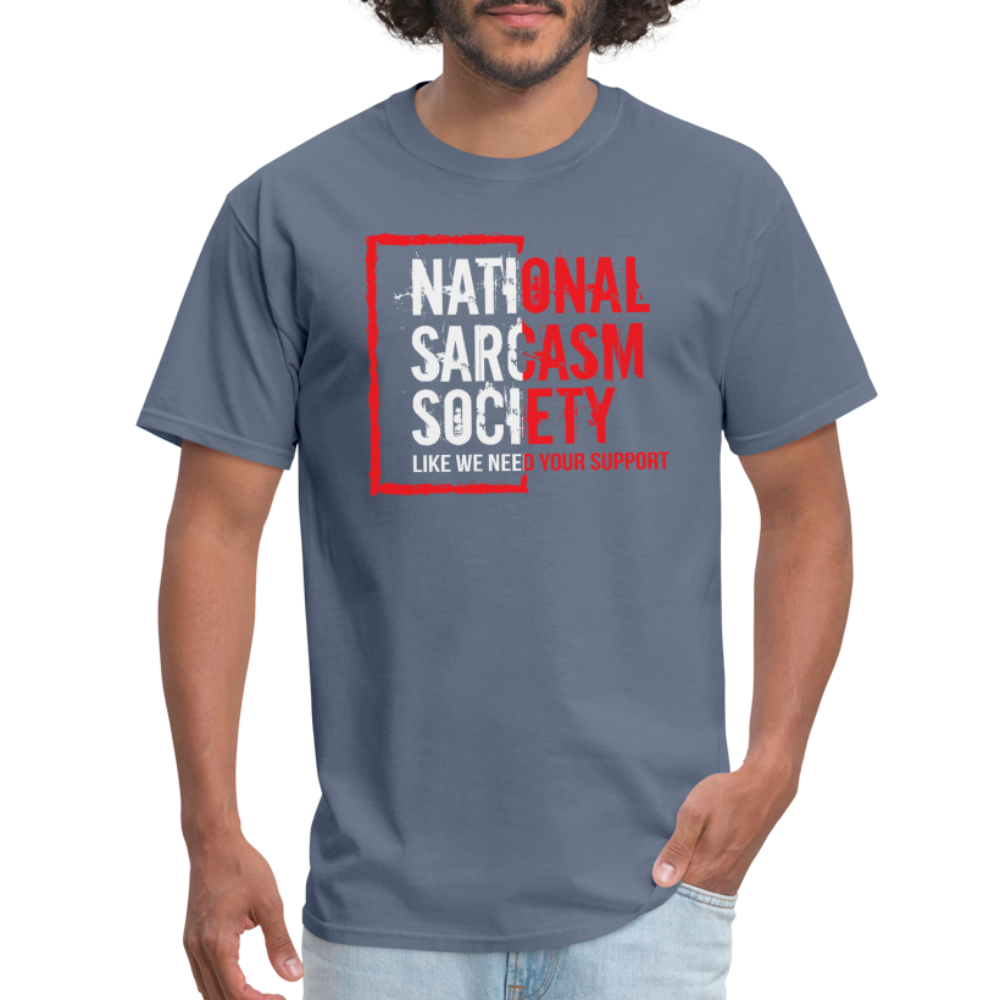 National Sarcasm Society T-Shirt - denim