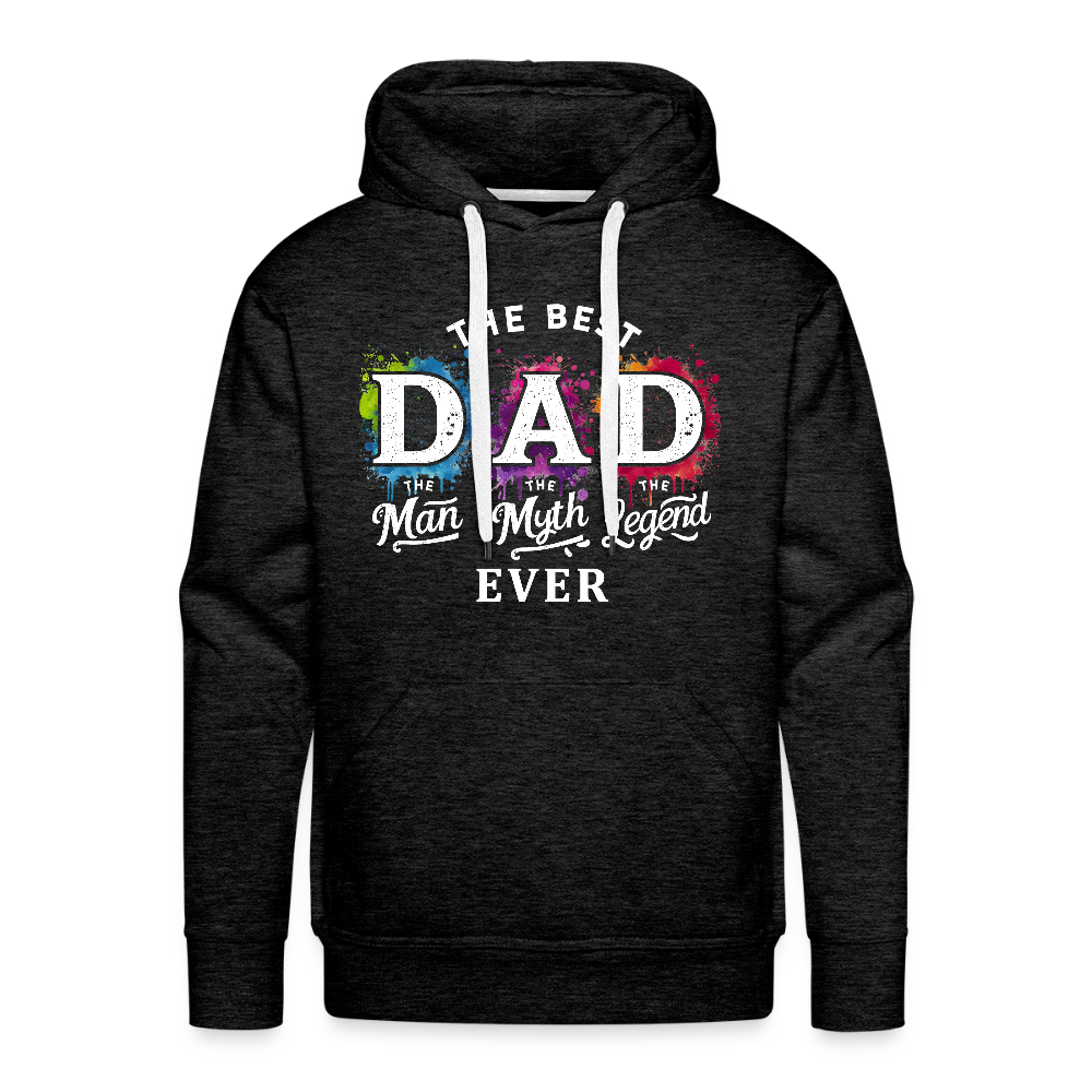 Best Dad Ever Men’s Premium Hoodie - charcoal grey