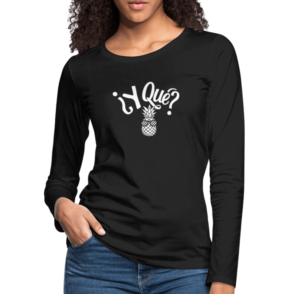 Women's Premium Long Sleeve T-Shirt - black