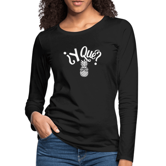 Women's Premium Long Sleeve T-Shirt - black