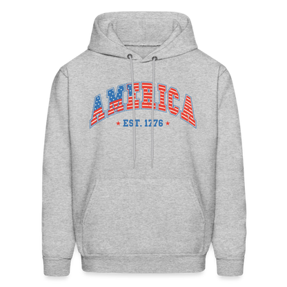 American 1776 Hoodie - heather gray