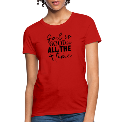 God is Good All The Time Women's T-Shirt - red