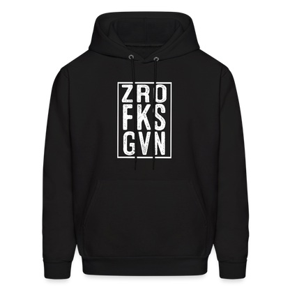 ZRO FKS GVN (Zero Fucks Given) Hoodie - black