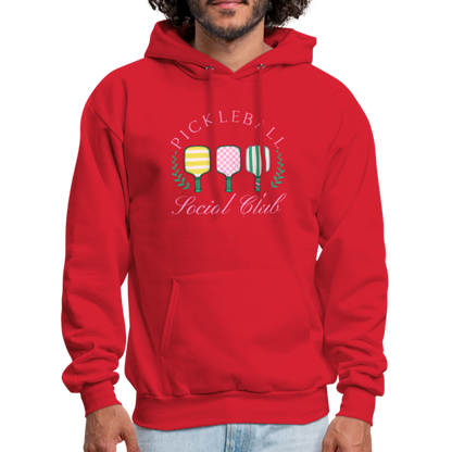 Pickleball Social Club Hoodie - red