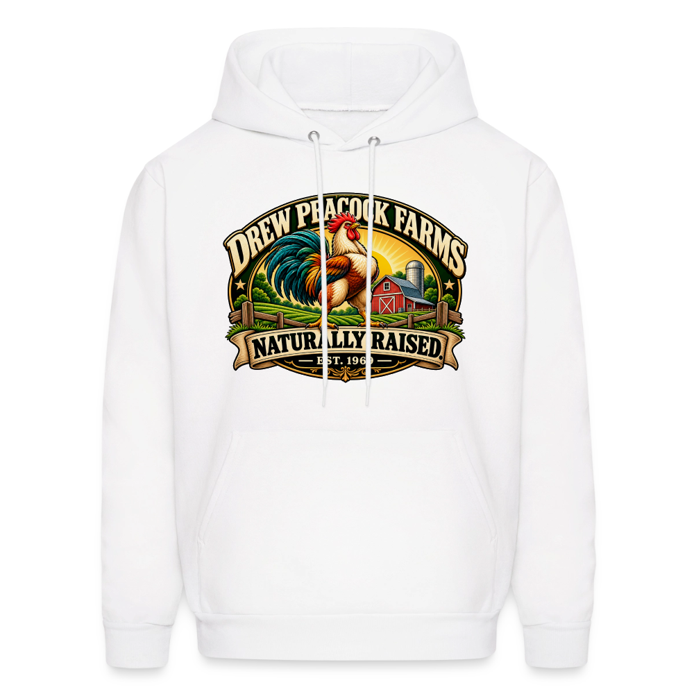 Drew Peacock Farms Hoodie - white