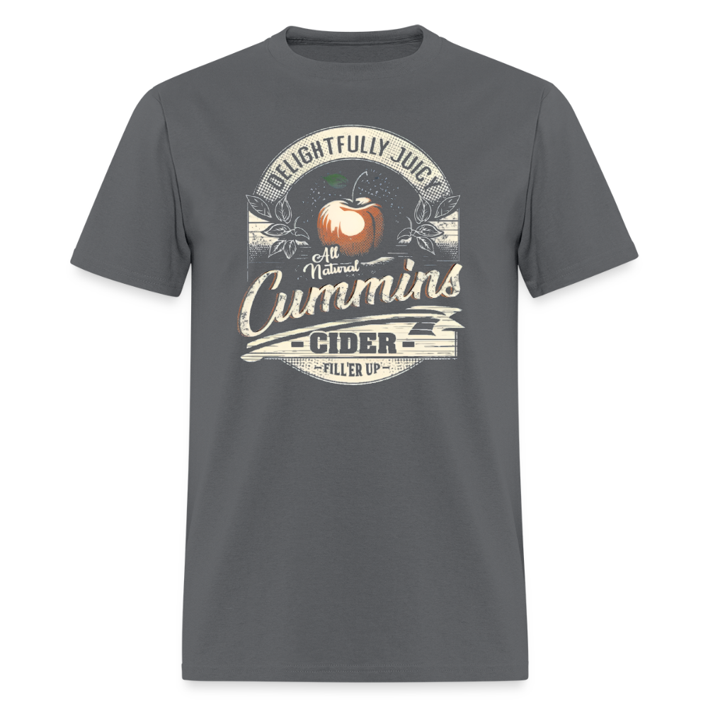Vintage Cummins Cider (Funny Adult Humor) T-Shirt - charcoal