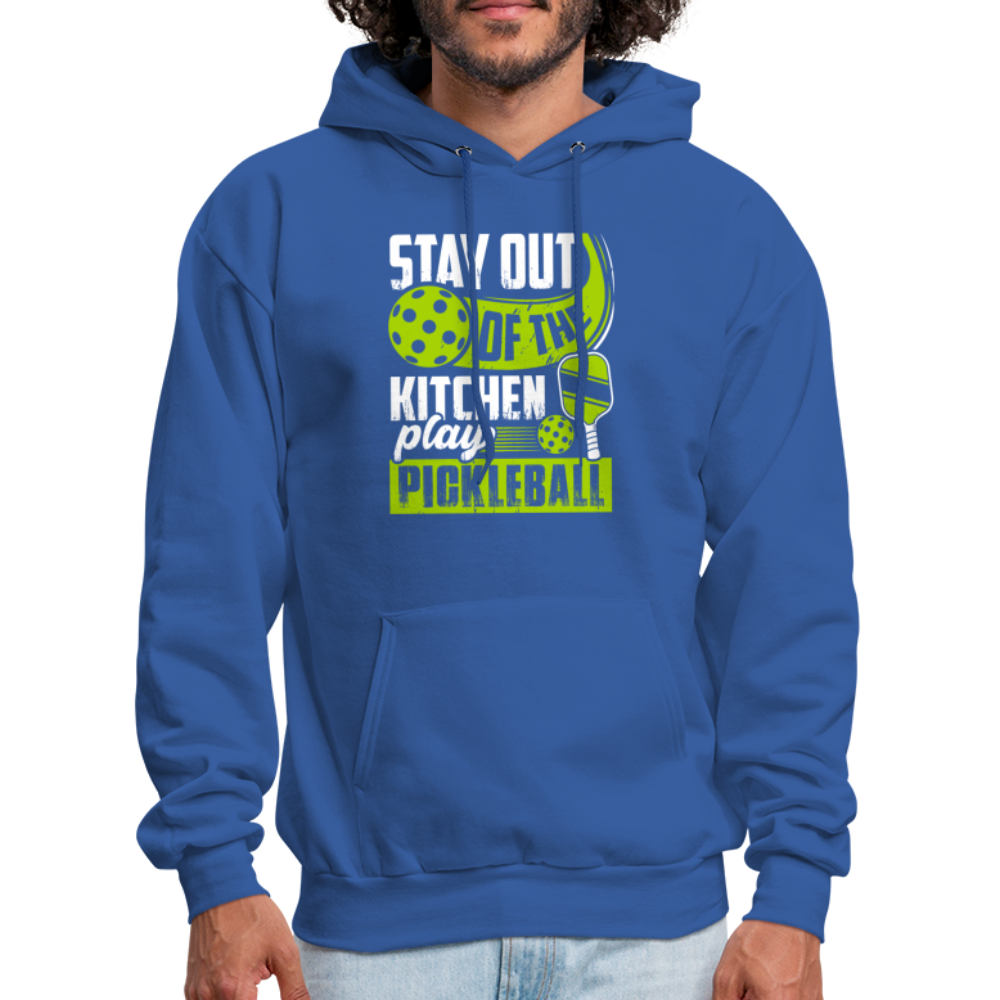 Stay Out Of The Kitchen Play Pickleball Hoodie - royal blue