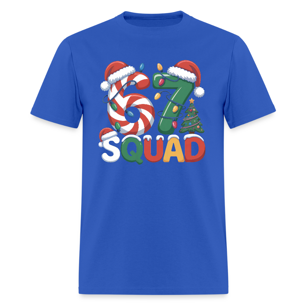 Six Seven Squad - Christmas 67 T-Shirt - royal blue