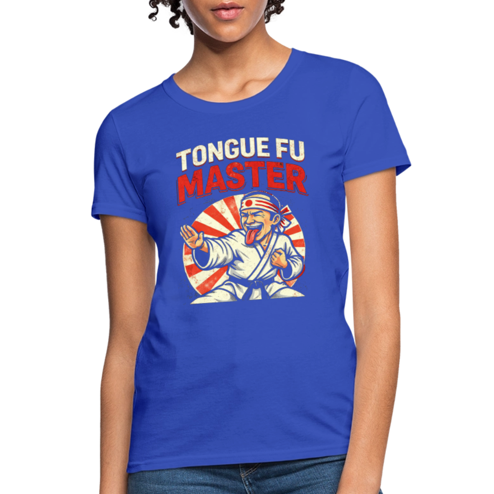 Tongue FU Master Women’s T-Shirt Color: Royal Blue