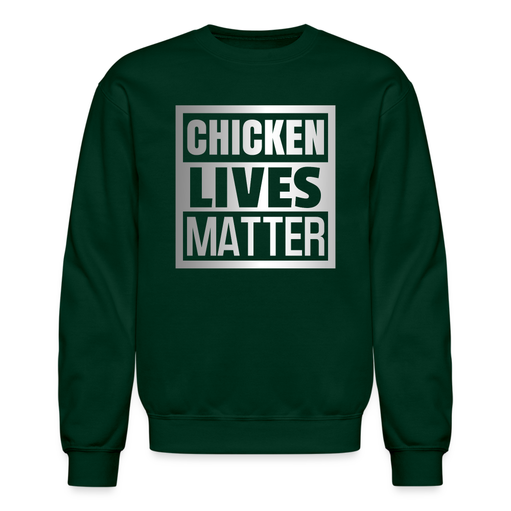 Chicken Lives Matter Sweatshirt - forest green