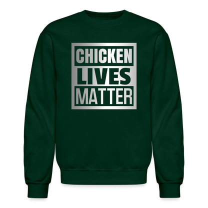 Chicken Lives Matter Sweatshirt - forest green