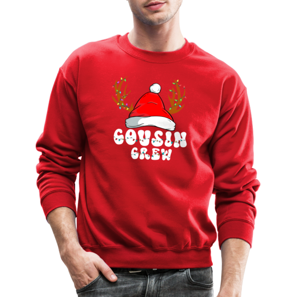 Cousin Crew Christmas Sweatshirt - red