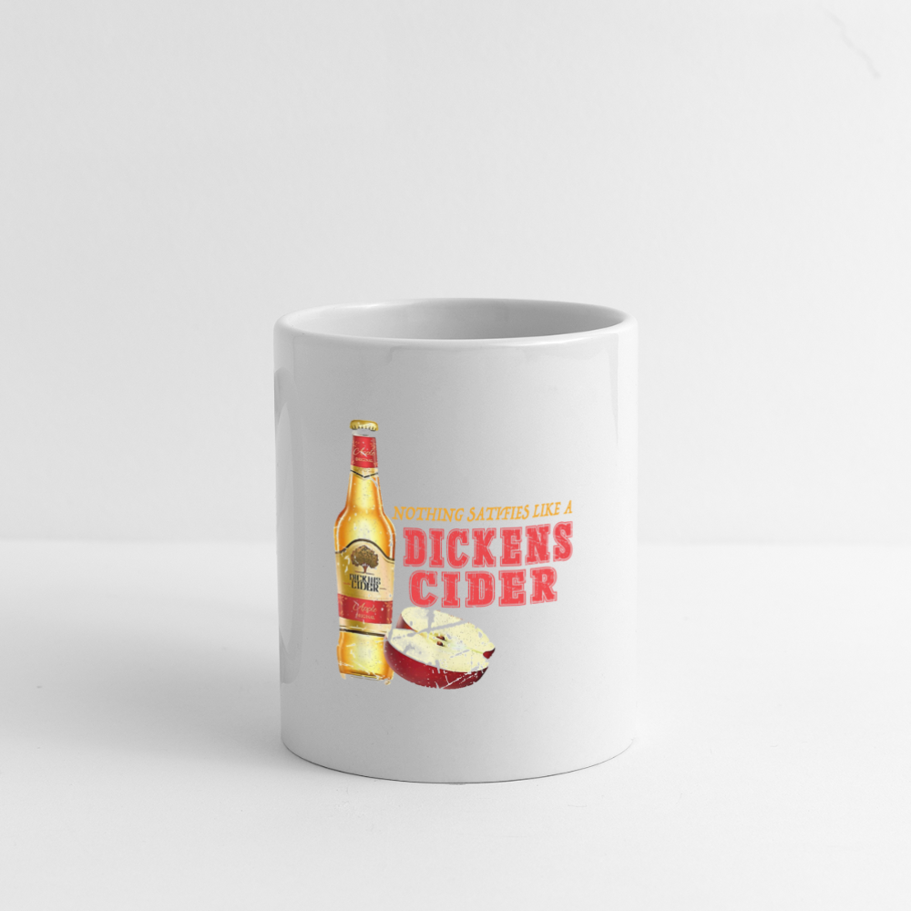 Nothing Satisfies Like A Dickens Cider Coffee Mug - white