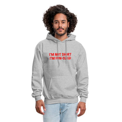 I'm Not Short I'm Fun Sized Hoodie (Funny Graphic Tee) - heather gray