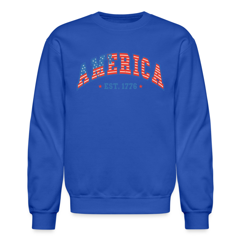 American 1776 Sweatshirt - royal blue