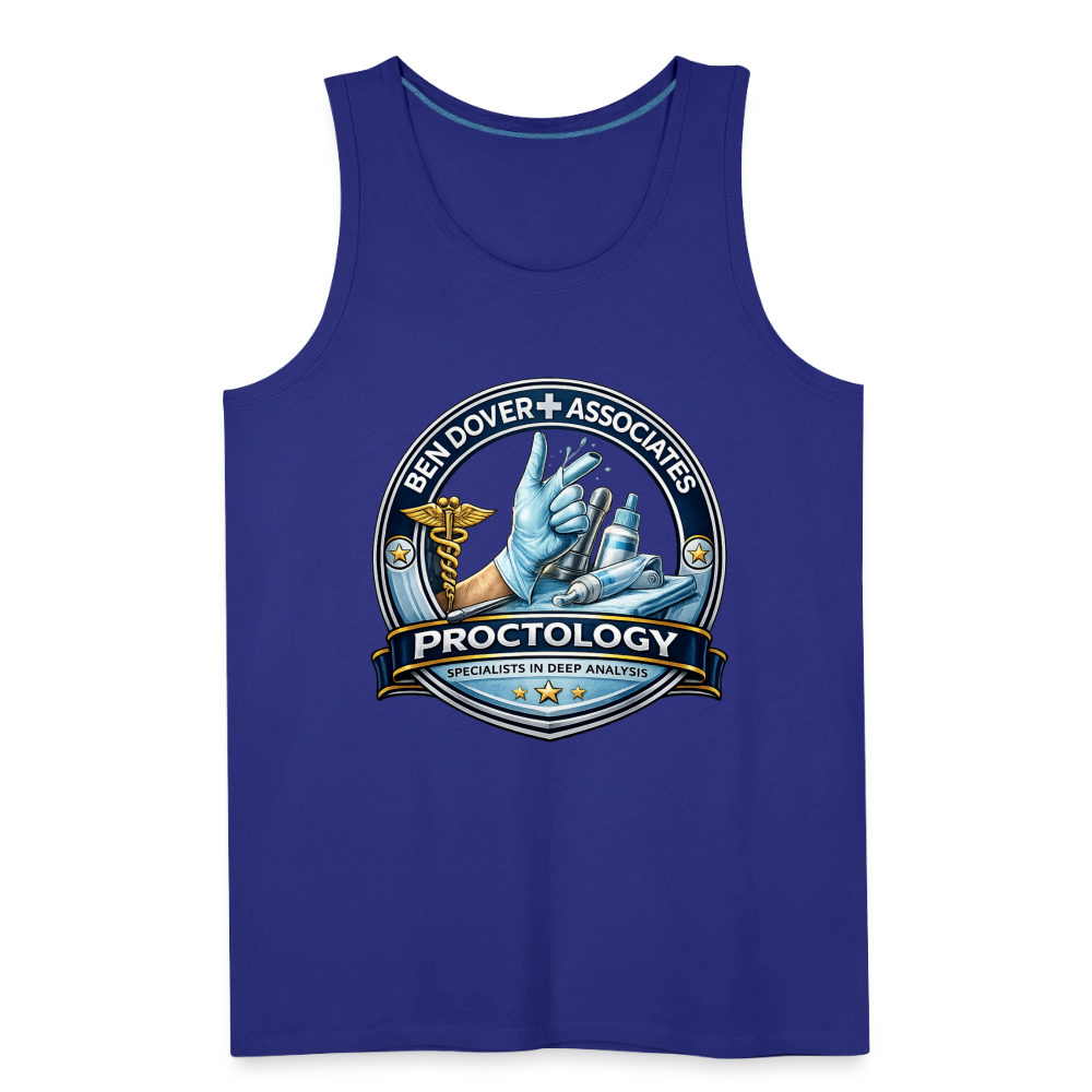 Ben Dover Proctology Funny Tank Top Color: White