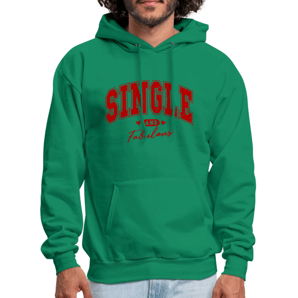 Single and Fabulous Hoodie - kelly green