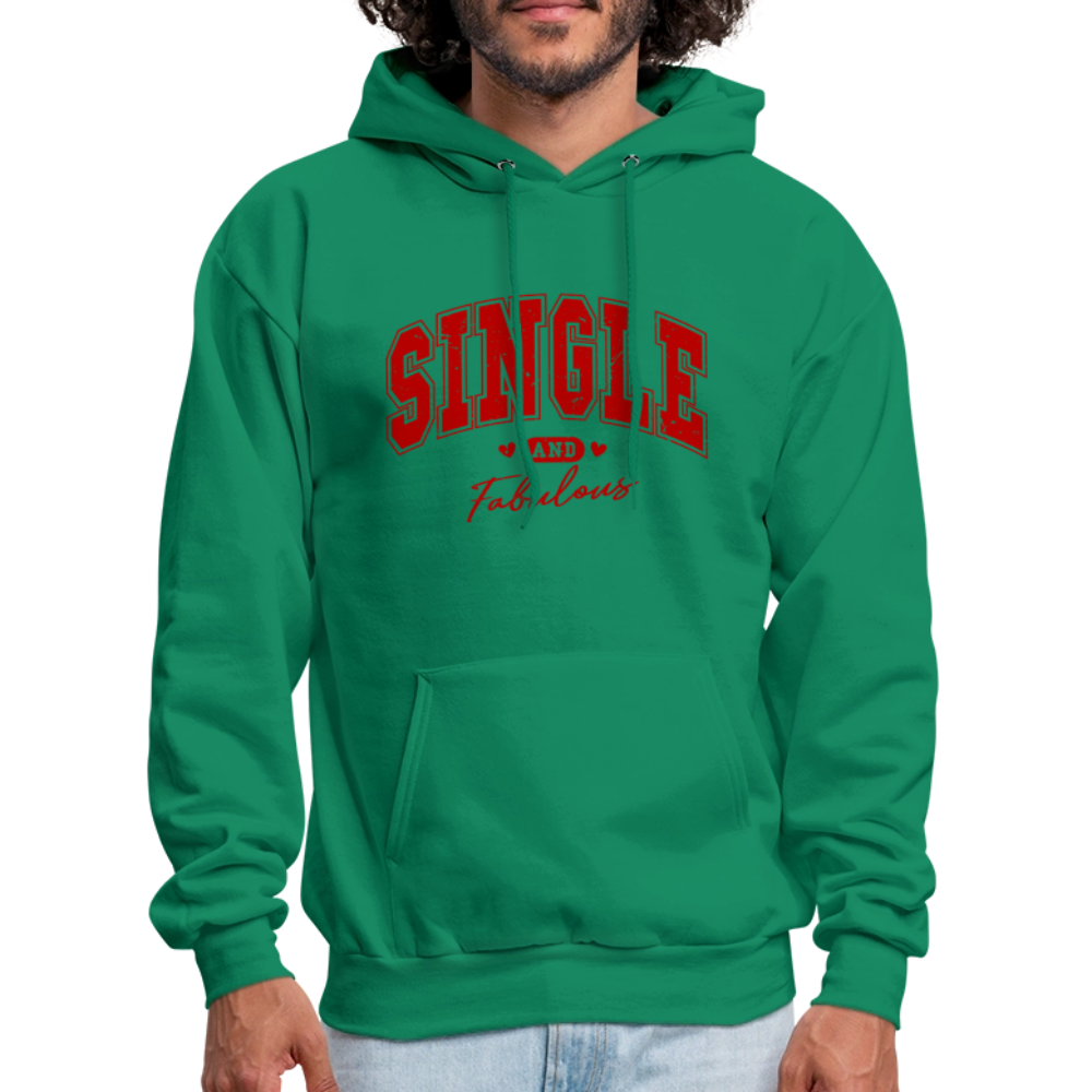 Single and Fabulous Hoodie - kelly green