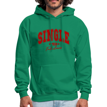 Single and Fabulous Hoodie - kelly green