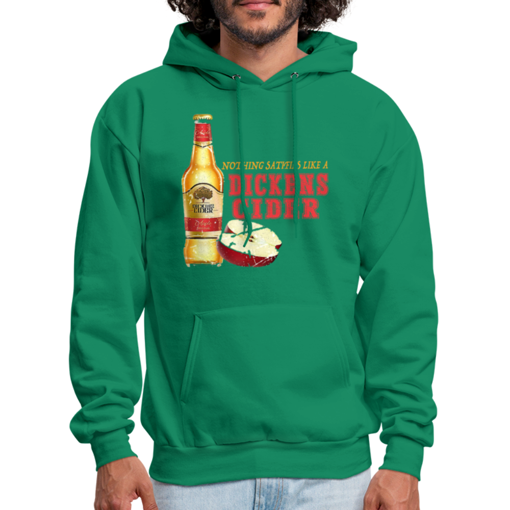 Nothing Satisfies Like A Dickens Cider Hoodie - kelly green