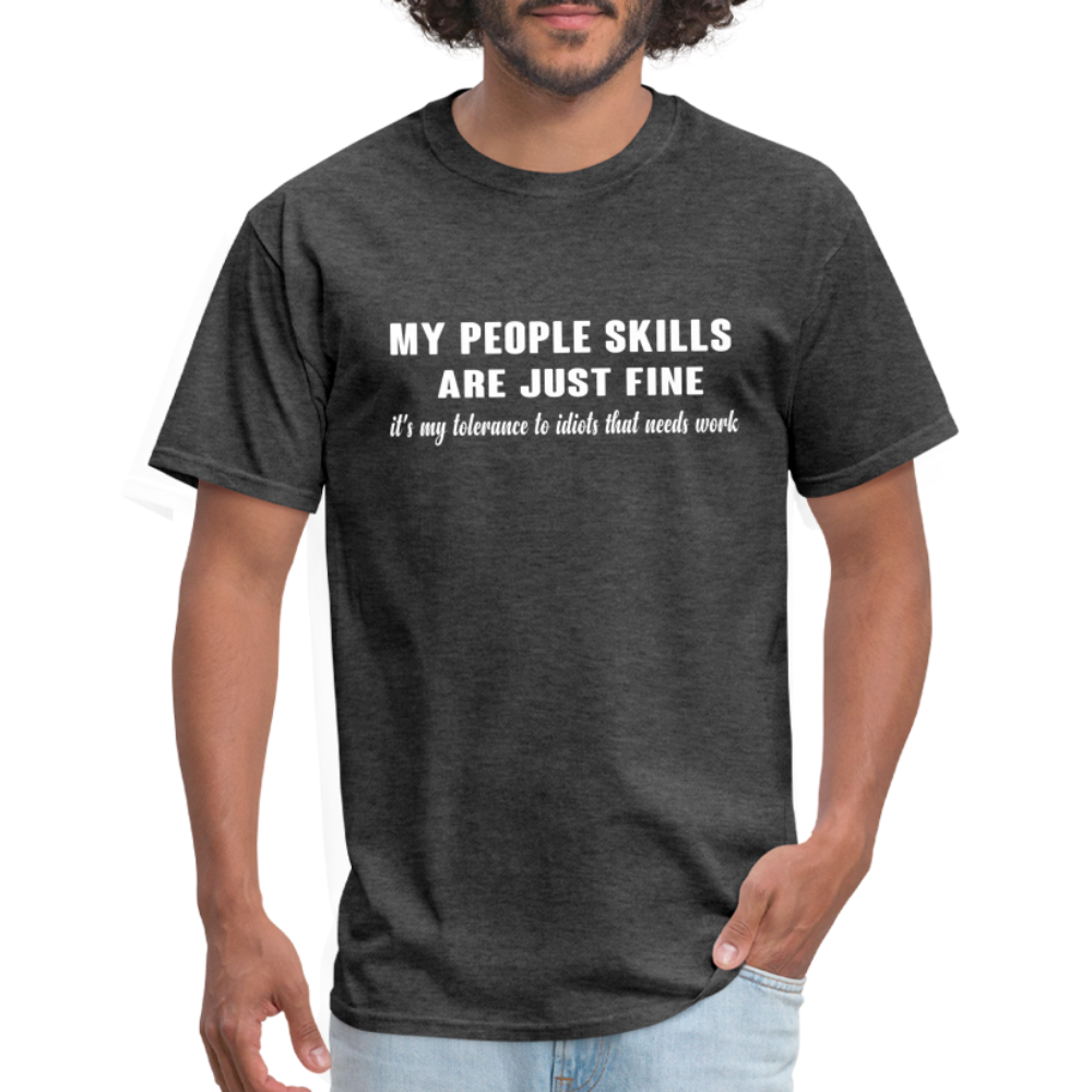 It's My Tolerance To Idiots That Needs Work T-Shirt - heather black