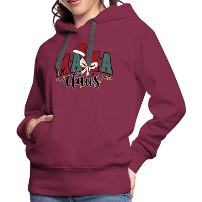 Mama Claus Women’s Premium Hoodie - burgundy