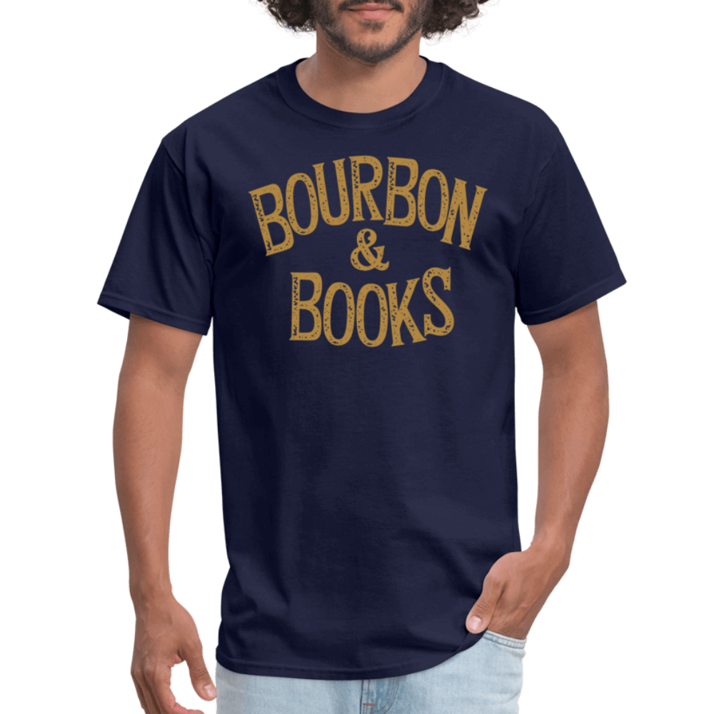 Bourbon & Books T-Shirt - navy
