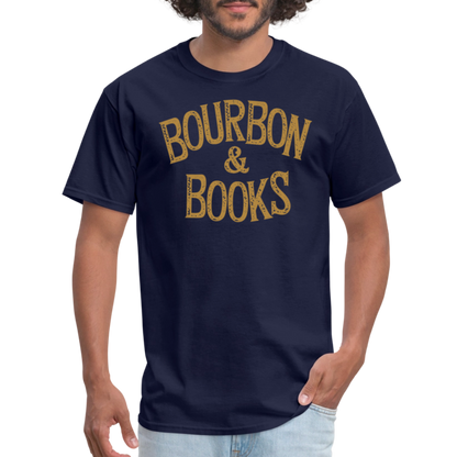 Bourbon & Books T-Shirt - navy