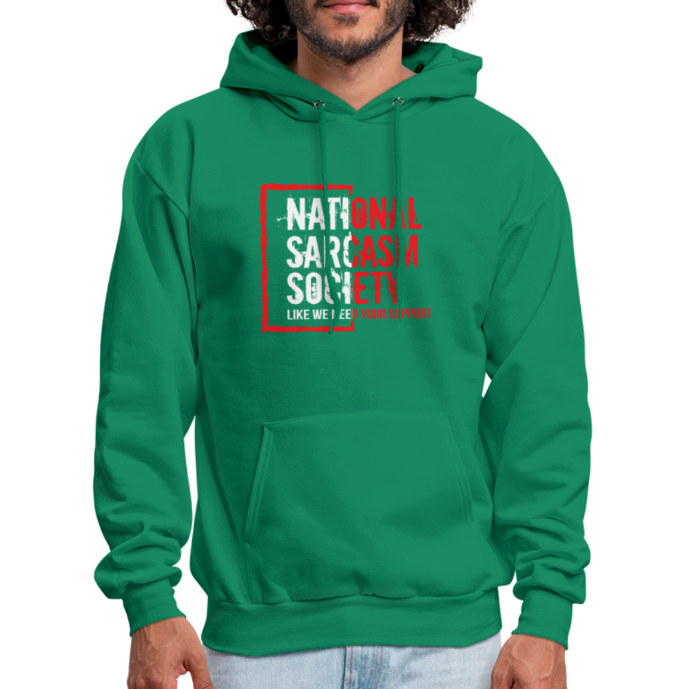 National Sarcasm Society Hoodie - kelly green