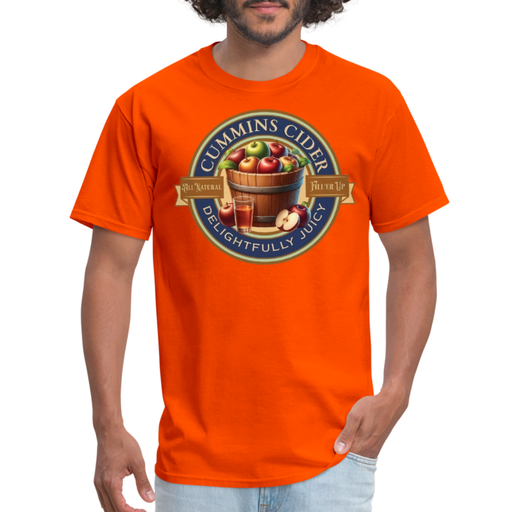 Cummins Cider (Funny Adult Humor) T-Shirt - orange