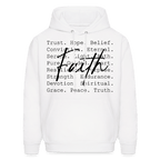Faith Word Art Inspirational Hoodie