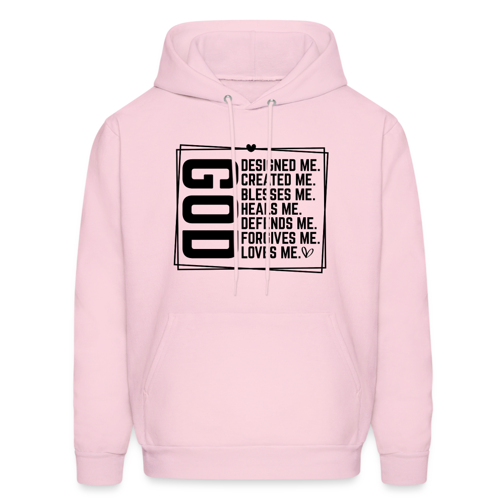 GOD Designed Me Hoodie - pale pink