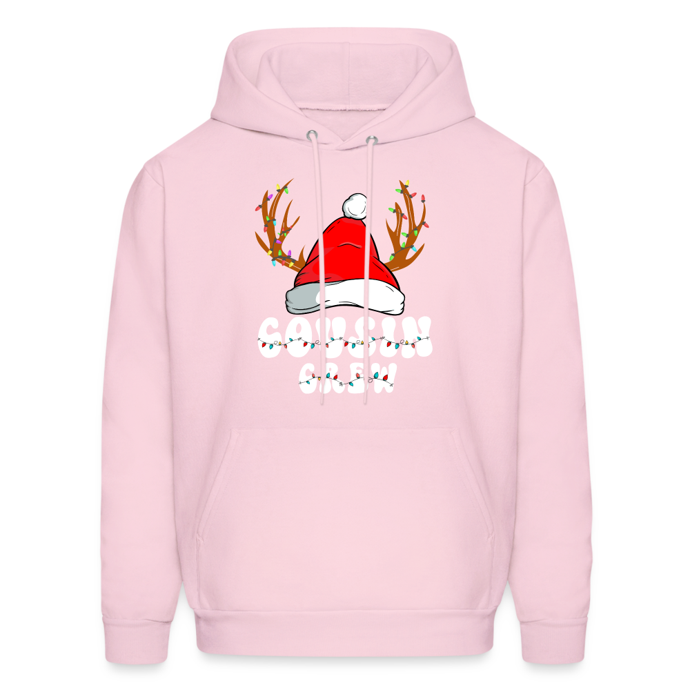 Cousin Crew Christmas Hoodie - pale pink