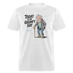 Today Is My Grumpy Day Funny T-Shirt - light heather gray