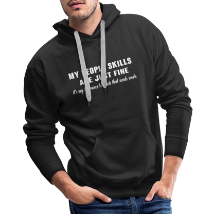 It's My Tolerance To Idiots That Needs Work Men's Premium Hoodie - black