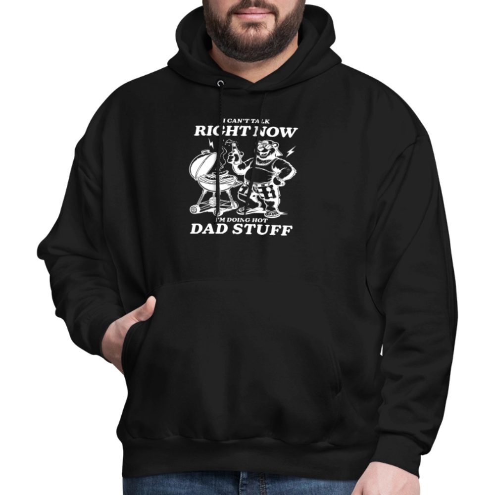 Doing Hot Dad Stuff BBQ Hoodie for Grilling Dads - black