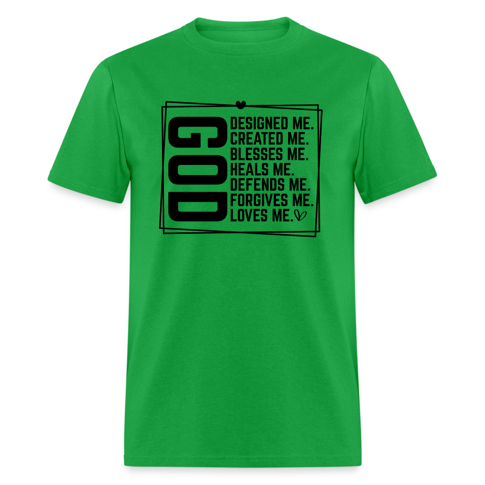 GOD Designed Me T-Shirt - bright green