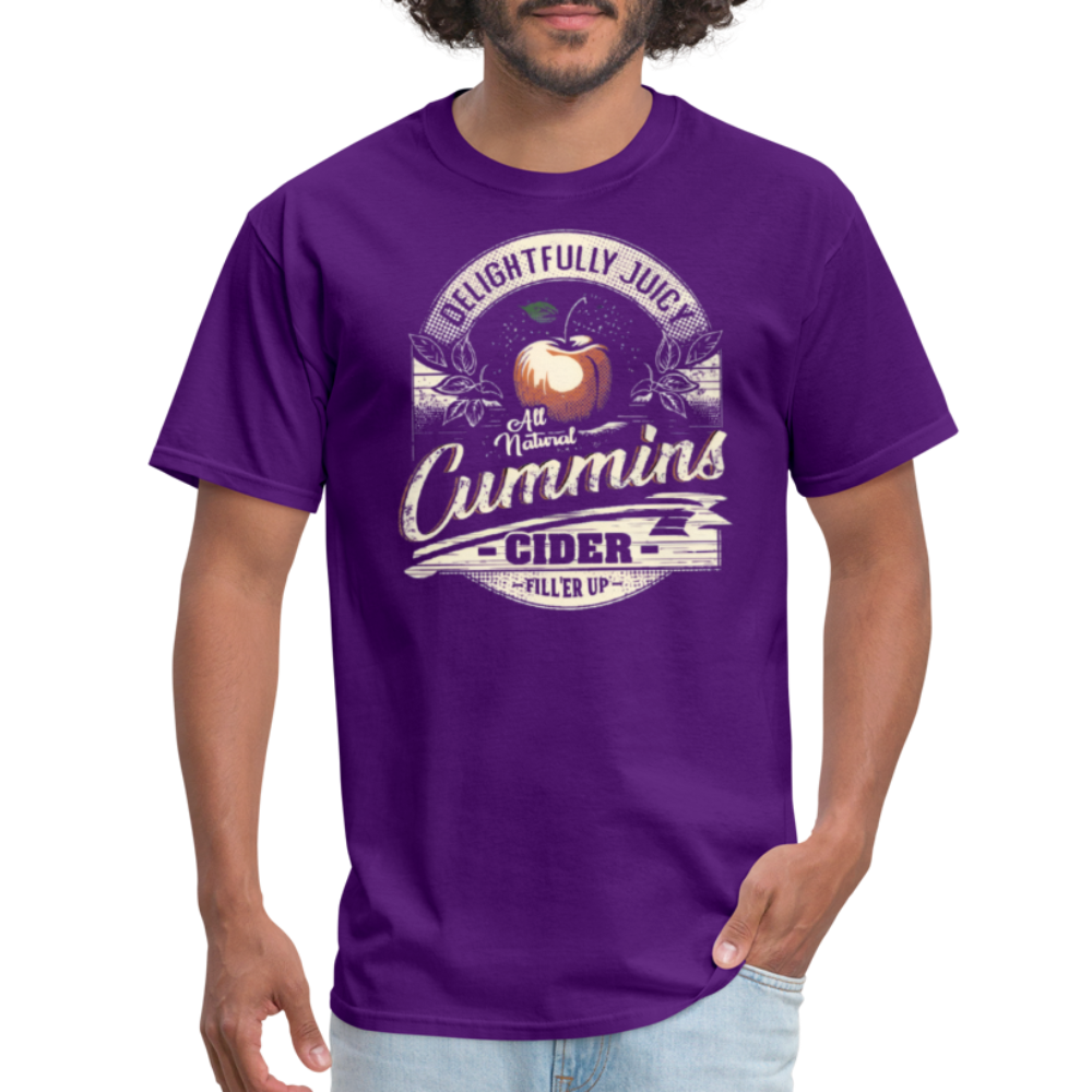 Vintage Cummins Cider (Funny Adult Humor) T-Shirt - purple