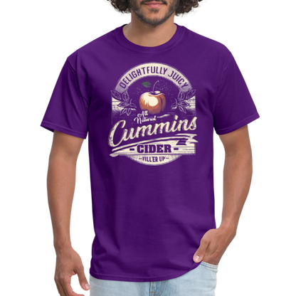 Vintage Cummins Cider (Funny Adult Humor) T-Shirt - purple