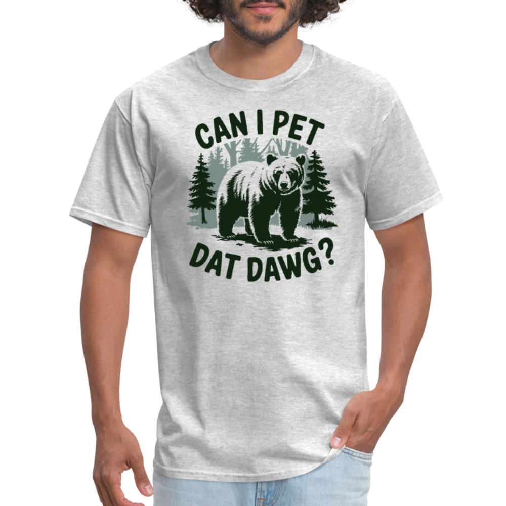 Can I Pet That Dawg T-Shirt - heather gray