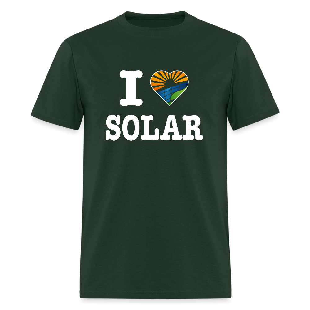 I Love Solar T-Shirt - forest green