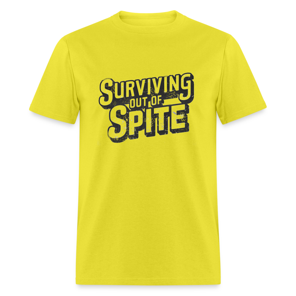 Surviving Out Of Spite T-Shirt - yellow