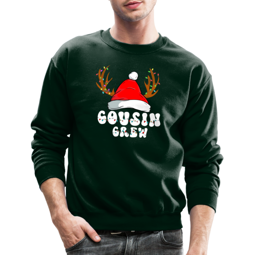 Cousin Crew Christmas Sweatshirt - forest green