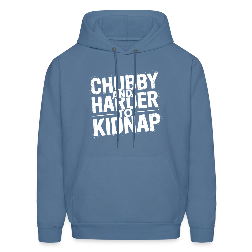 Chubby and Harder to Kidnap Hoodie - denim blue