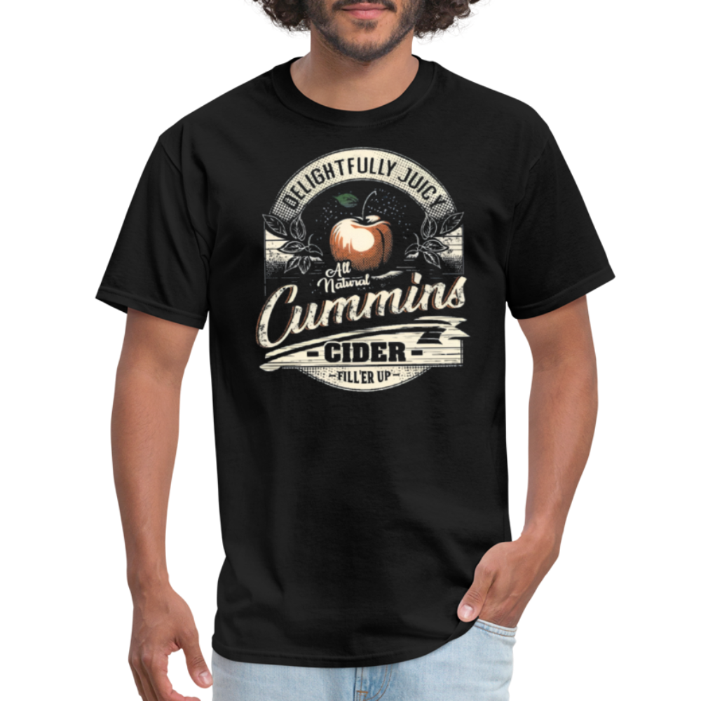 Vintage Cummins Cider (Funny Adult Humor) T-Shirt - black