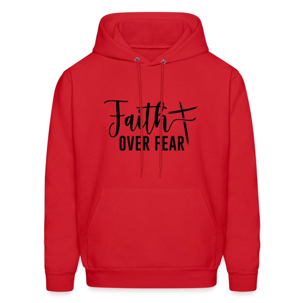 Faith Over Fear Hoodie - red