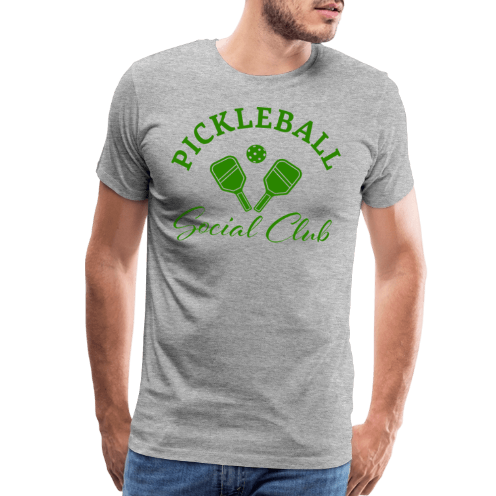 Pickleball Social Club Men's Premium T-Shirt - heather gray